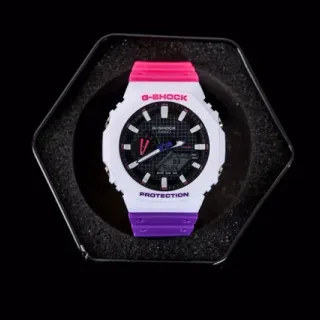 Casio G-Shock GA-2100 White Pink Purple Sports Watch