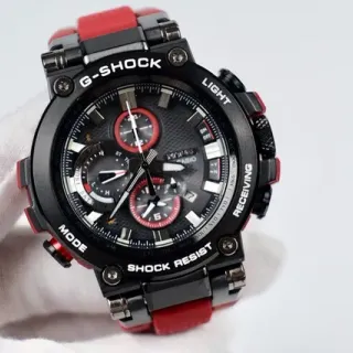 Casio G-Shock MR-G Reloj cronógrafo negro y rojo deportivo