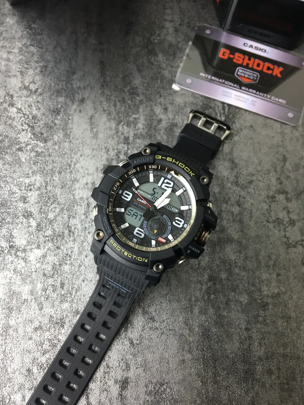 Casio G-Shock Mudmaster Black Yellow Sports Watch 5