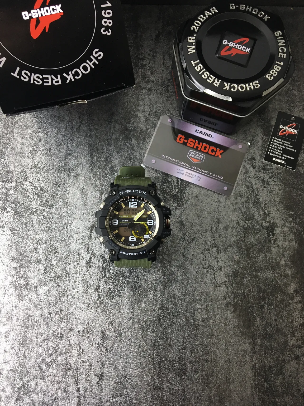 Casio G-Shock Mudmaster Olive Green Rugged Sports Watch 2