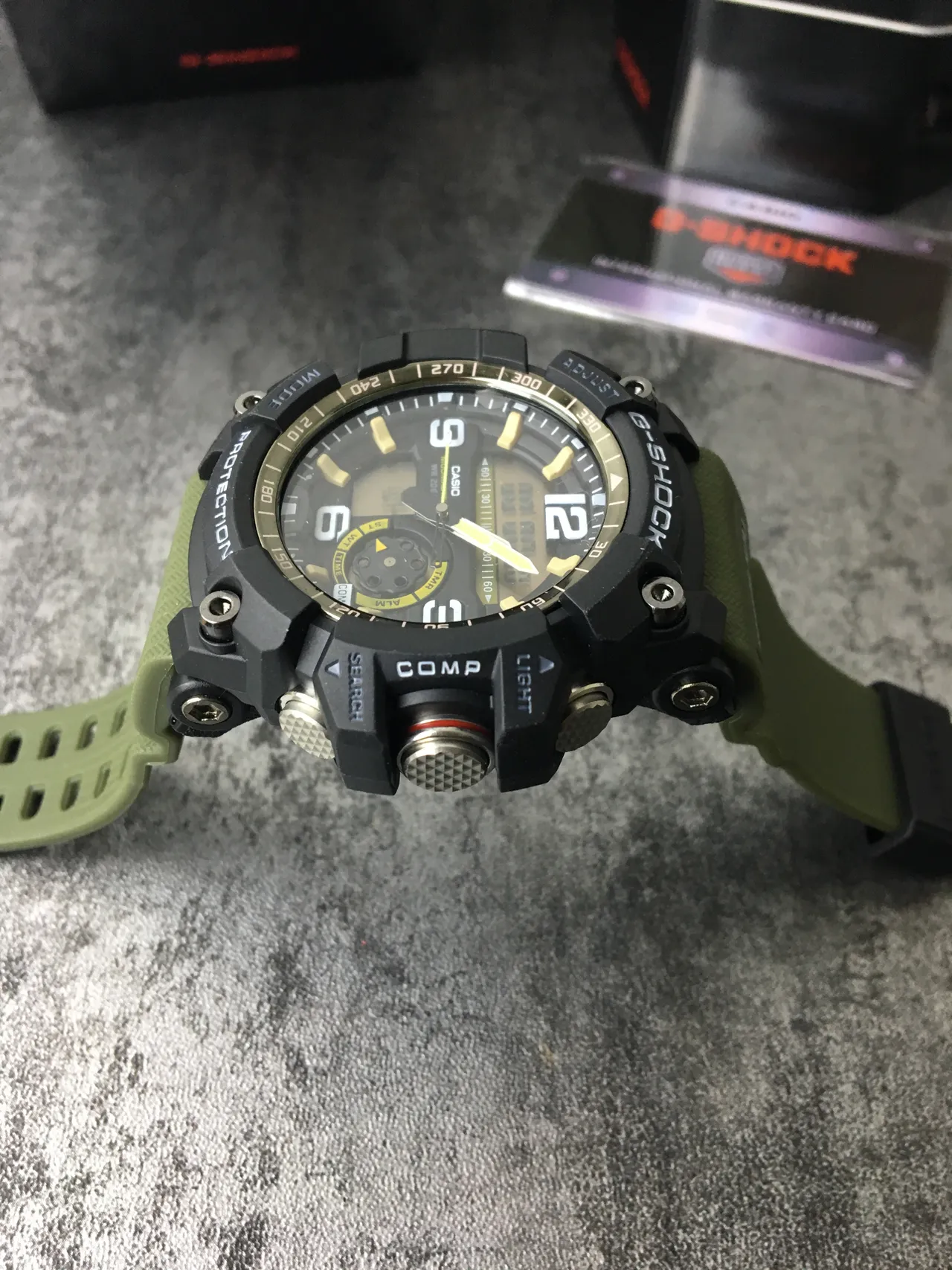 Casio G-Shock Mudmaster Olive Green Rugged Sports Watch 4