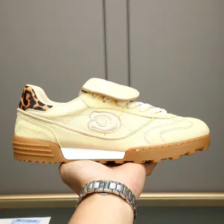 Celine Beige Brun Basse Cuir-Daim Mélange Lifestyle Sneakers