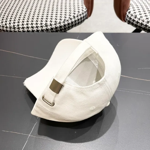 Celine Double-C Embroidered Distressed Baseball Cap 11
