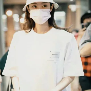 Celine Embroidered Logo White Bucket Hat