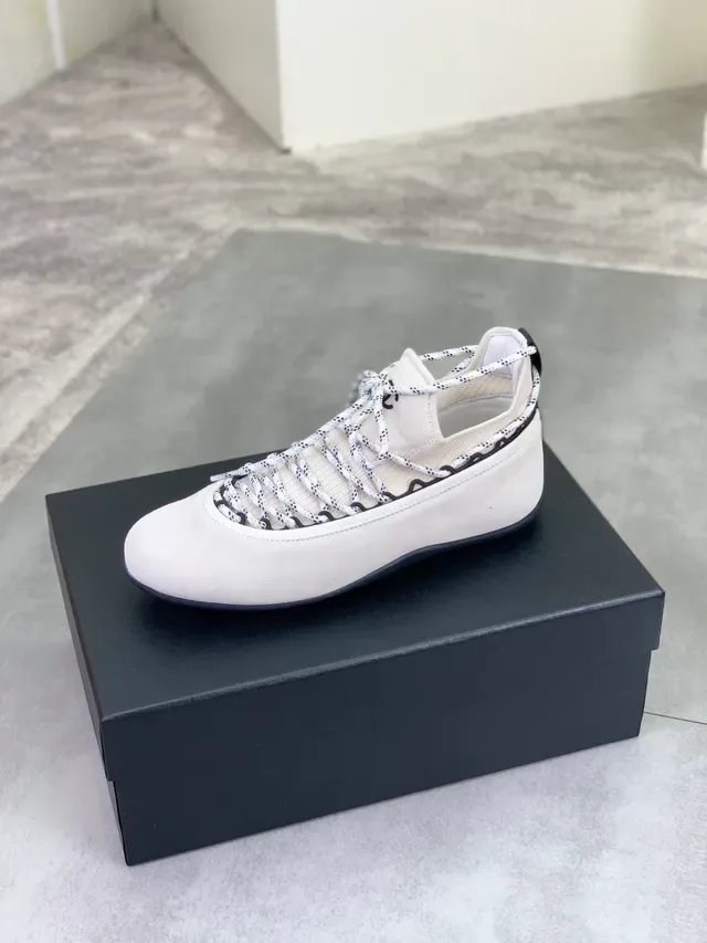 Chanel Beige Black Suede Upper Speckled Rope Laces Lifestyle Sneakers 4