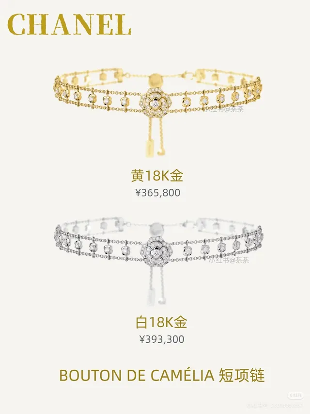 Chanel Camélia Double-Chain Crystal Camellia Necklace 4
