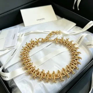 Chanel CC चेन गोल्ड टोन हार