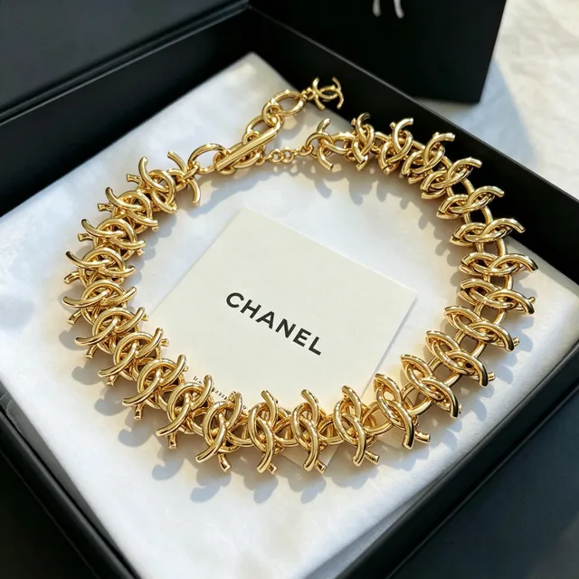 Chanel CC Chain Gold-Tone Necklace 7