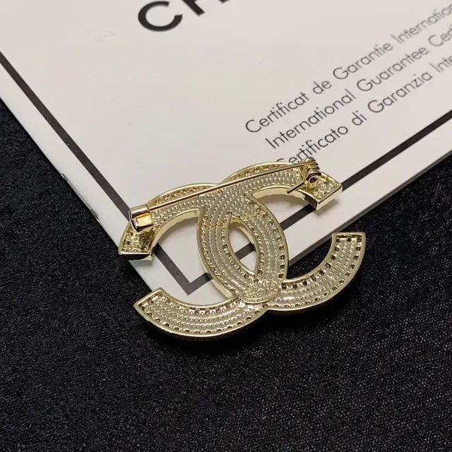 Chanel CC Logo Pave Crystal Brooch 6