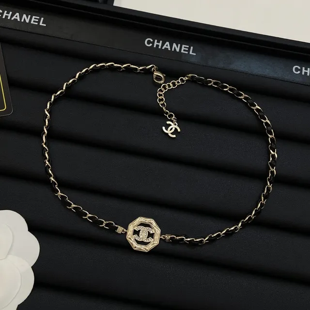 Chanel Octagonal CC Medallion Chain Necklace 3