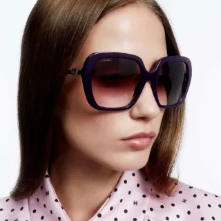 Chanel Oversized Square Violet Gradient Sunglasses