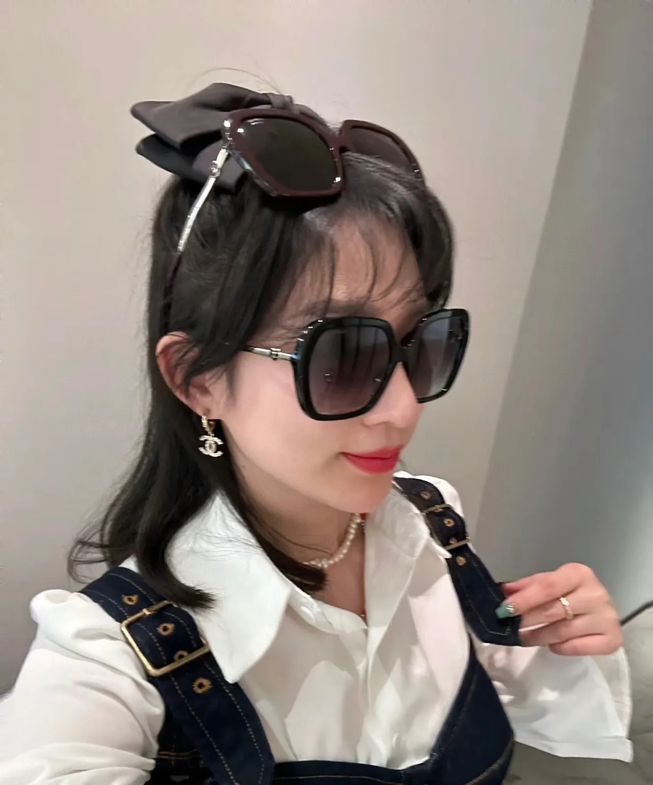 Chanel Oversized Square Violet Gradient Sunglasses 2