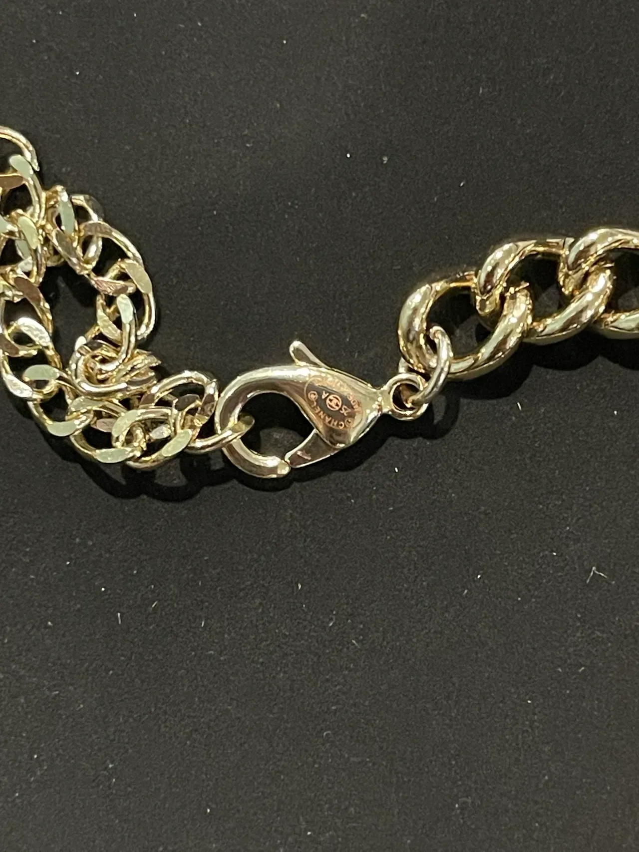 Chanel Padlock Pendant Silver-Tone Chain Necklace 6