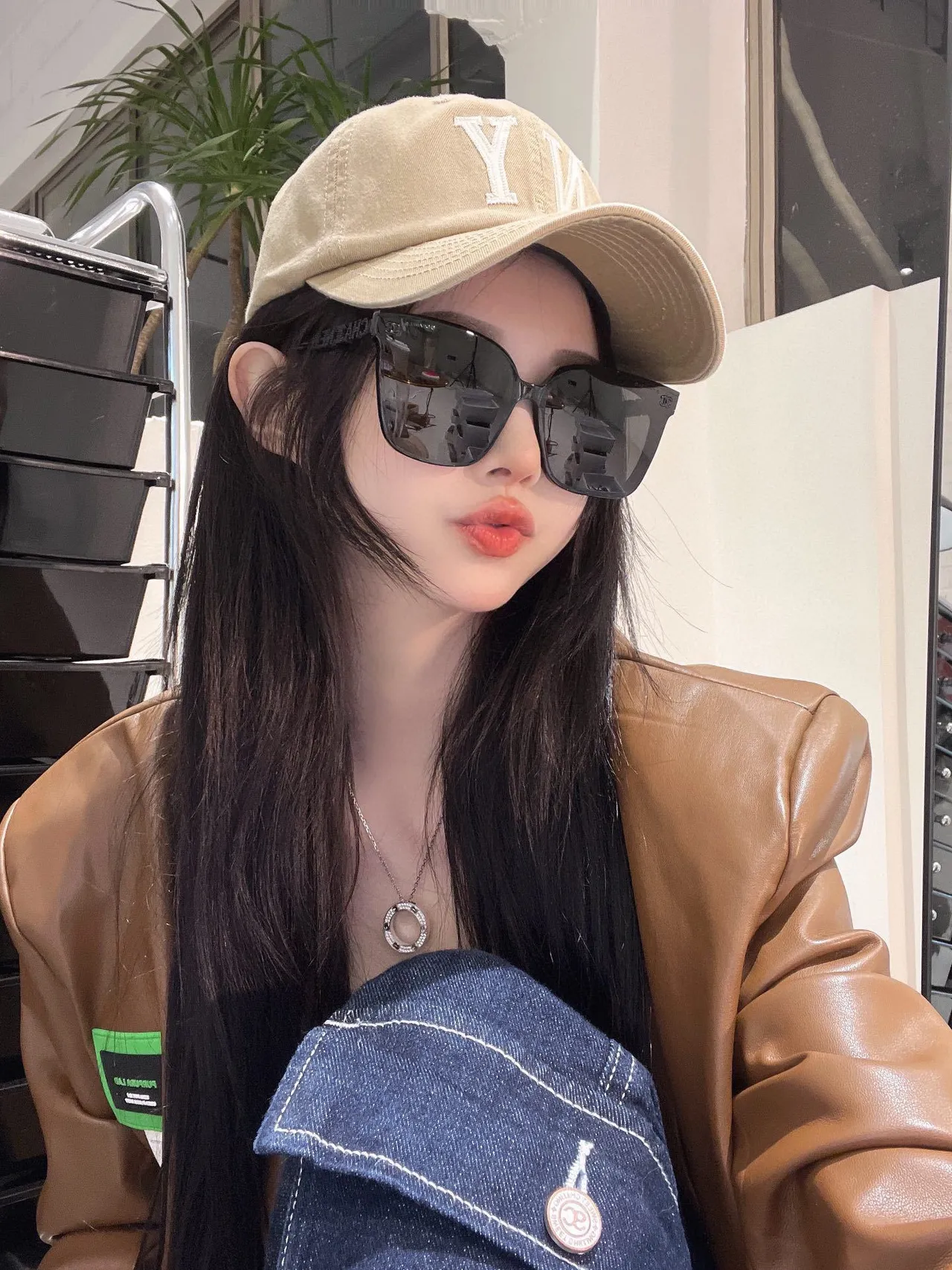 Chanel Square Frame Pink Acetate Sunglasses 6