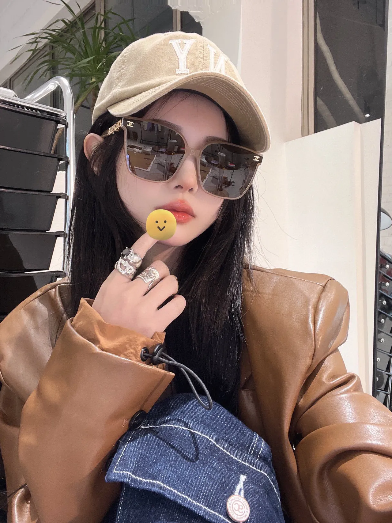 Chanel Square Frame Pink Acetate Sunglasses 9