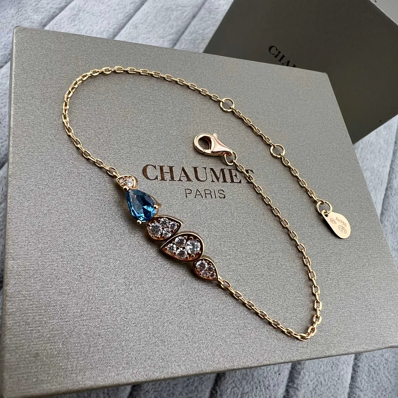 Chanel Teardrop Gemstone and Pavé Diamond Bracelets 4