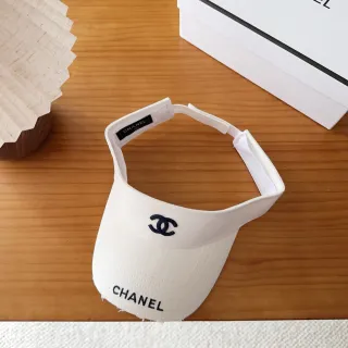 Chanel सादा नेवी भिसर सिल्हुएट काँचा लोगो बेसबल कैप