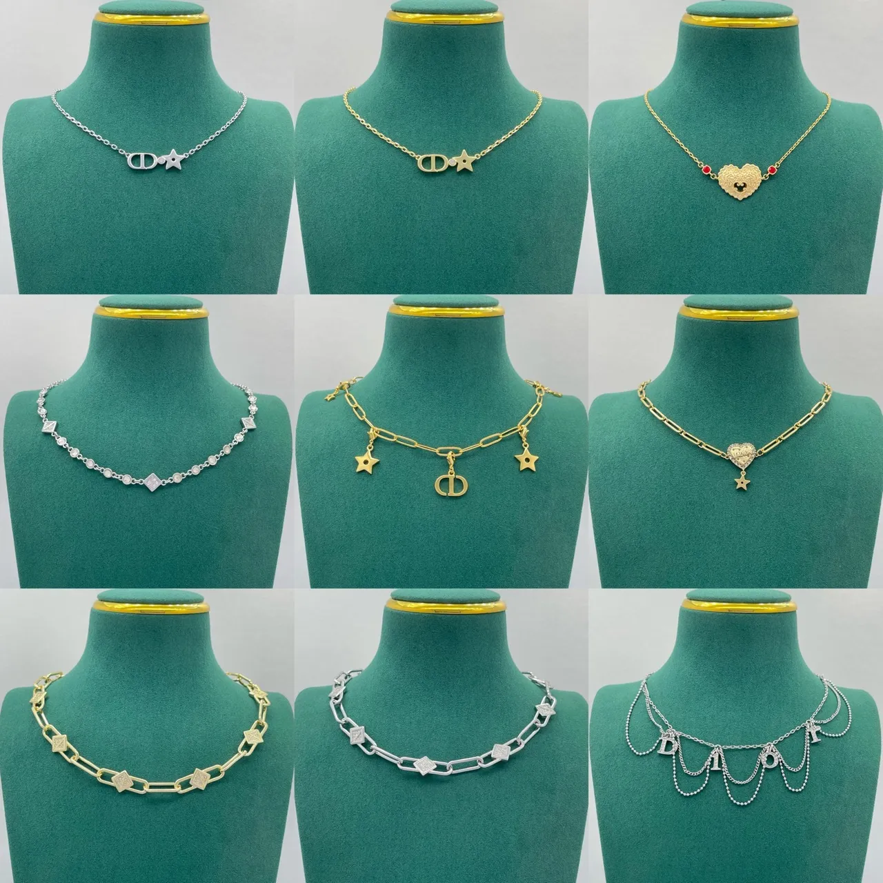 Chanel White Silver Pearl Strand Interlocking CC Logo Necklace 2