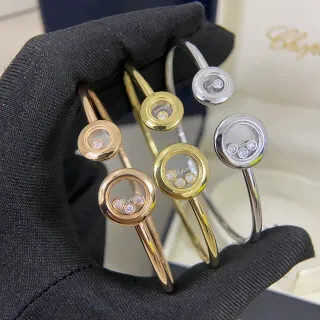 Chopard Diamants Heureux Disque Rotatif Diamant Flotant Bracelets