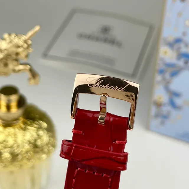 Chopard Or Rouge Bicolore Acier Inoxydable Et Rose Blanc Cadran Guilloché Montre Mécanique 3