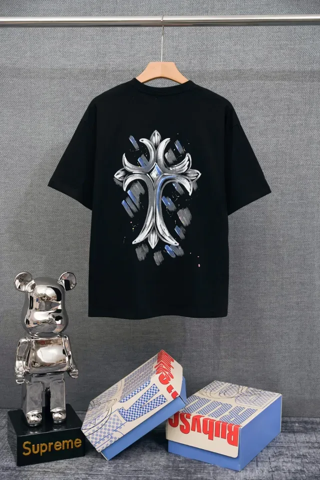 Chrome Hearts Cross Embroidered White T-Shirt 2