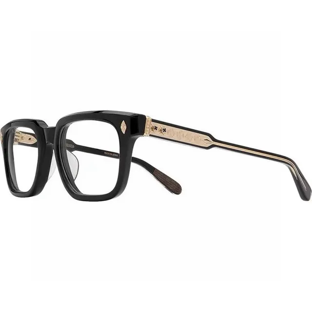 Chrome Hearts Lunettes optiques en acétate rectangulaire et motif croix argent 3