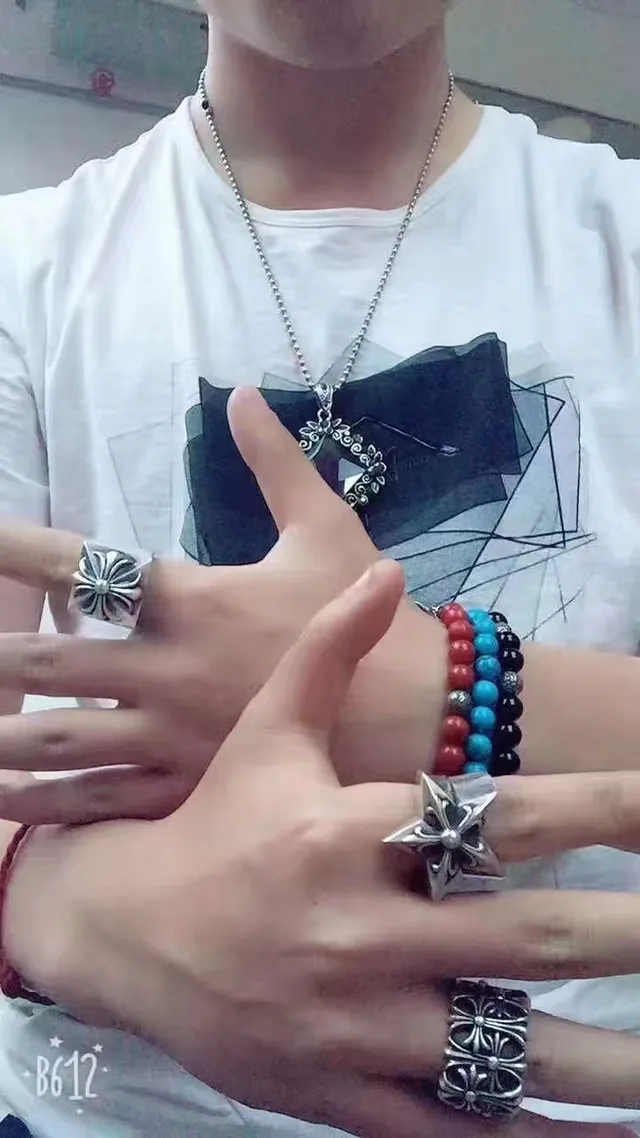 Chrome Hearts Star Fleur Polished Silver Sculptural Ring 2