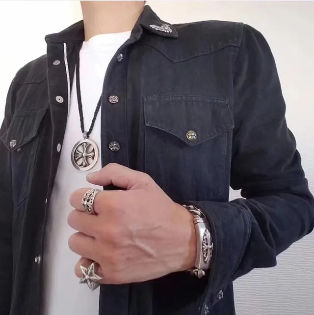 Chrome Hearts Star Fleur Polished Silver Sculptural Ring 3
