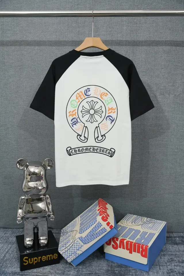 Chrome Hearts Three Crosses Graphic Raglan T-Shirt 2