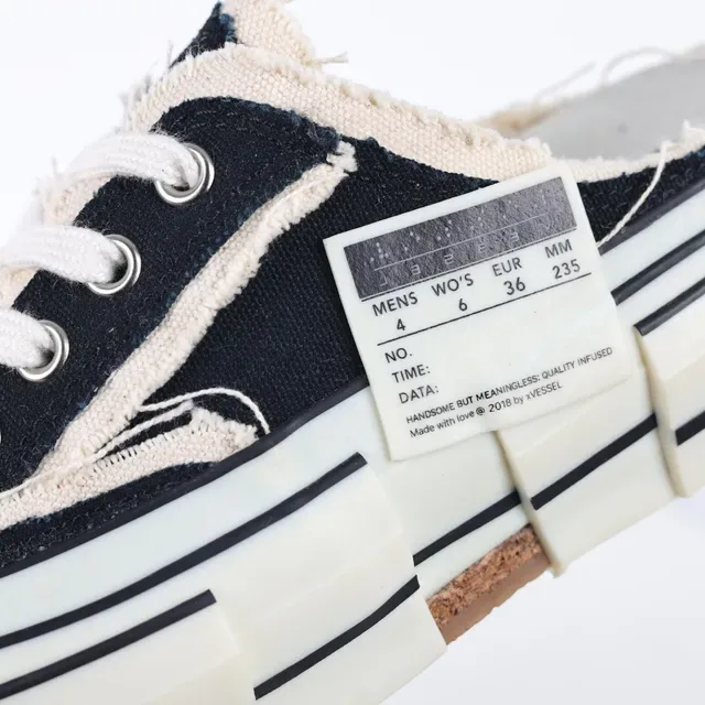 Converse Black Beige Canvas Upper Striped Cupsole Lifestyle Sneakers 6