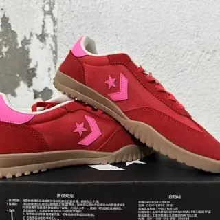 Converse One Star Red Pink Textile Low-Top Lifestyle Sneakers