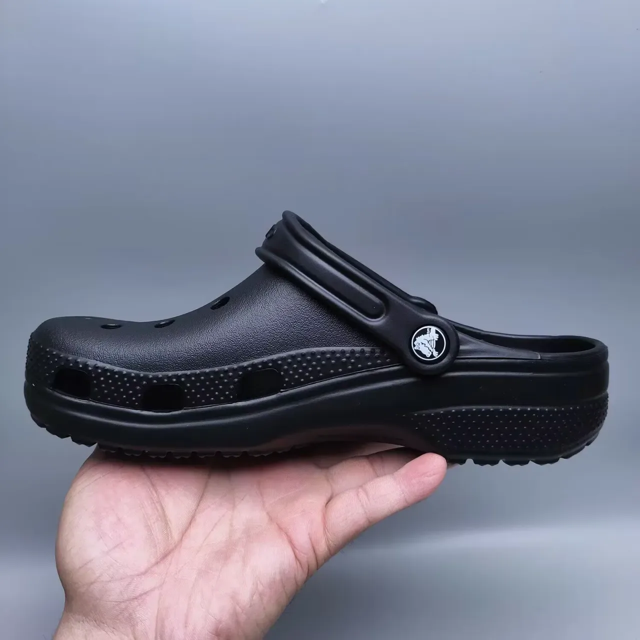 Crocs Classic Clog Black Molded Synthetic Clog 7