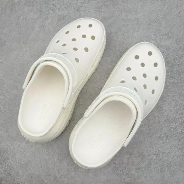 Crocs Echo Clog أوف وايت كلوج منصة 8