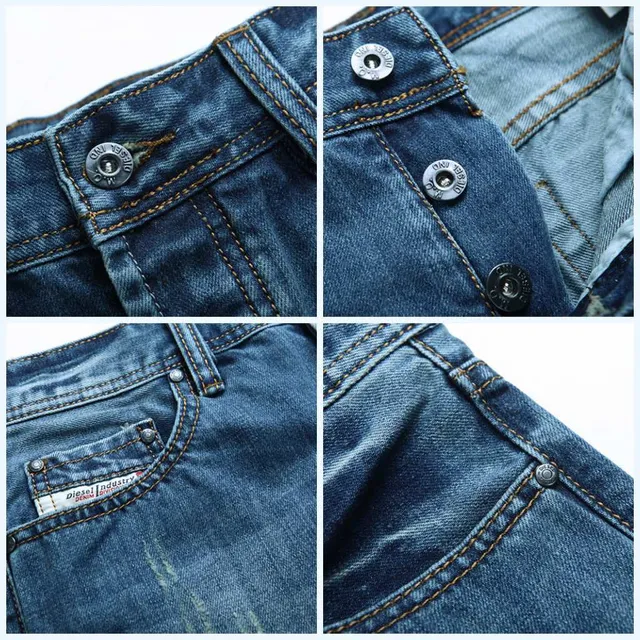 Diesel Distressed Mid-Thigh Denim Shorts 3