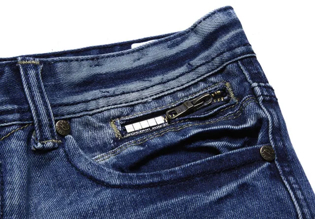 Diesel بنطال قصير جينز غسيل متوسط متضرر 7