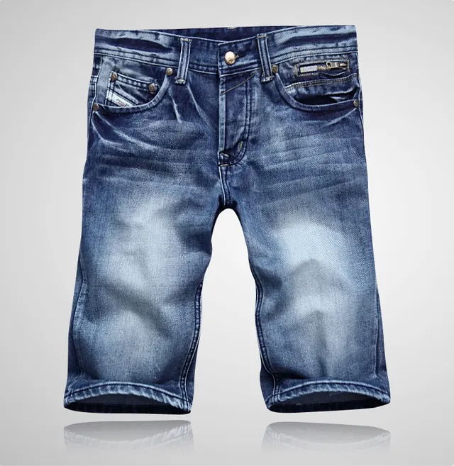 Diesel بنطال قصير جينز غسيل متوسط متضرر 13
