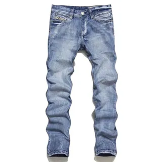 Diesel Slim-Tapered Medium Wash Distressed calça jeans 2