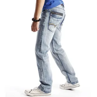 Diesel Slim-Tapered Medium Wash Distressed calça jeans 5