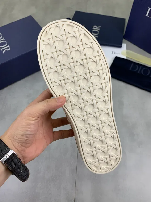 Dior B-Series Monogram Beige Platform Lifestyle Sneakers 2