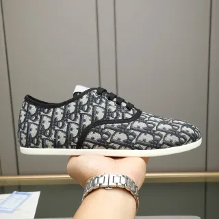 Dior B-Series Monogram Textile Low-Top Lifestyle Sneakers