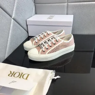 Dior B23 Dusty Pink Perforated Mesh Lifestyle Sneakers