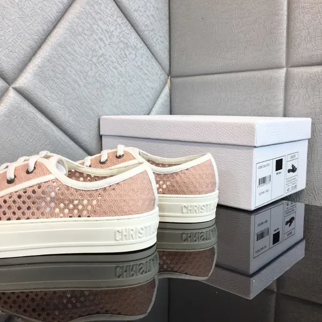 Dior B23 Dusty Pink Perforated Mesh Lifestyle Sneakers 2