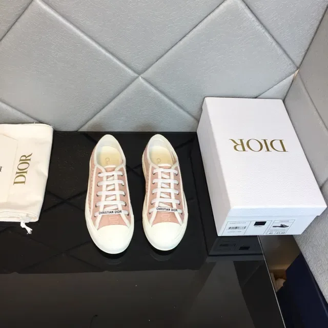 Dior B23 Dusty Pink Perforated Mesh Lifestyle Sneakers 5