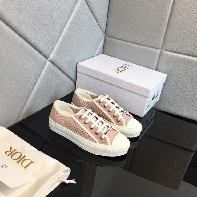 Dior B23 Dusty Pink Perforated Mesh Lifestyle Sneakers 6