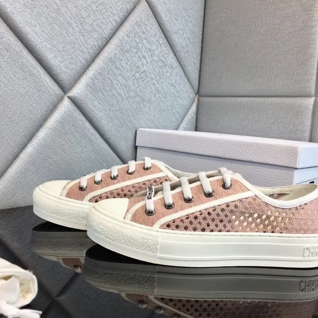 Dior B23 Dusty Pink Perforated Mesh Lifestyle Sneakers 8