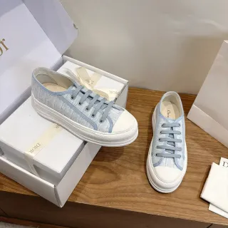 Dior B23 Light Blue Oblique Monogram Platform Lifestyle Sneakers