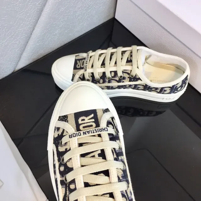 Dior B23 Monogram Navy and Cream Lifestyle Sneakers 7