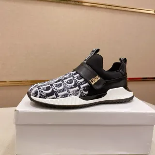 Dior B23 Monogram Print Slip-On Lifestyle Sneakers