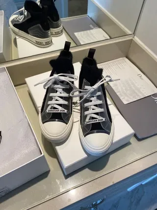 Dior B23 Navy Fuzzy High-Top Lifestyle Sneakers 7