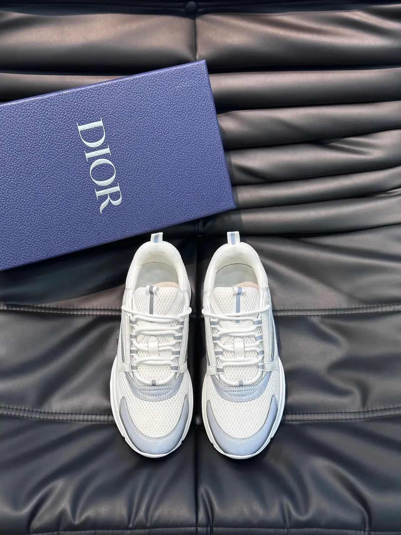 Dior B23 White and Gray Chunky Sneakers 2